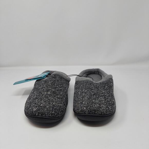 HomeTop Shoes - HomeTop Memory Foam Slippers Women’s Gray Knit Indoor House Shoes Non Slip
